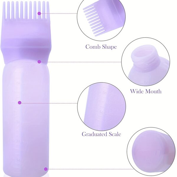 Precision Root Comb Shampoo Bottle Applicator - Long-lasting, Salon-Quality Styling Tool - Ideal for Home & Professional Barber Use - Hair Care Essential - Image 11