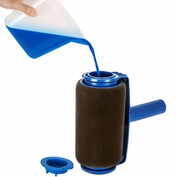 16.91oz Refillable Paint Roller Brush with Internal Storage - Durable Plastic Construction - Easy Fill and Use for Wall Painting, Touch Up, Art, Craft & Home Improvement - Image 12