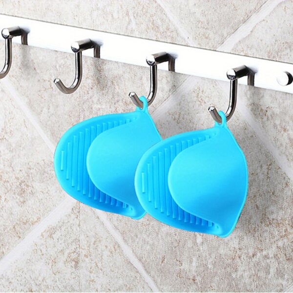 2pcs Black Silicone Oven Mitts - Heat Resistant, Textured Grip Pot Holders with Hanging Loop for Kitchen - Ideal for Cooking & Baking, Oven Mitts And Pot Holders - Image 19