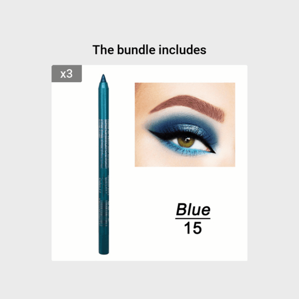 14-Color Colourful Eyeliner Pen, High Pigmented Pearly Glitter Shimmer Metallic Finish, Smokey Punk Gothic Style Eyeliner, Long Lasting Waterproof Eyeliner Stick For Music Festival - Image 20