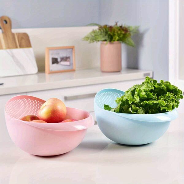 1pc/2pcs/3pcs Multi-Functional Kitchen Washing Basket Basin - Drain Water, Wash Rice, Perfect For Cleaning Vegetables And Fruits, And More With Convenient Features - Ideal For Various Uses And Users, Kitchen Accessories - Image 19