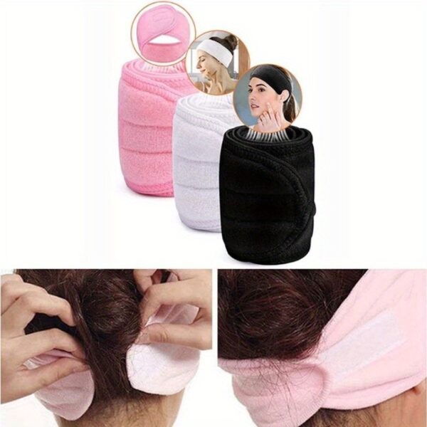 [Popular Choice] Double-sided Hair Tie with Ant Cloth for Washing Face and Removing Makeup, Women's Hairband for Sports and Yoga - Image 25