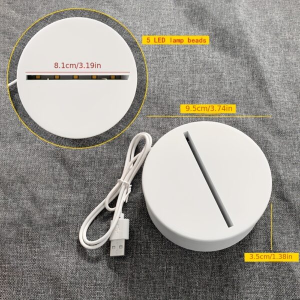 Modern LED Message Board Night Light - USB-Powered, Warm Glow, Rewritable, Acrylic Desk Lamp for Bedroom or Home Office - Image 6