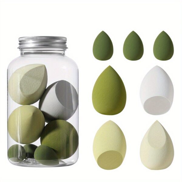 7Pcs Makeup Sponge Beauty Blender Set With 1 Storage Box Soft Wet And Dry Use Blender Sponge For Liquid Cream And Powder - Image 11