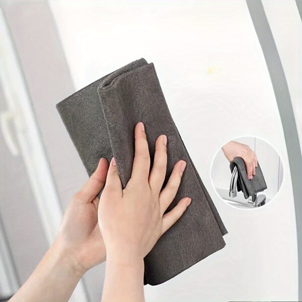 [Streak-Free] 5pcs Magic Cleaning Cloth - Streak-Free Glass & Mirror Wipe - For Glass and Mirror Cleaning - Image 8