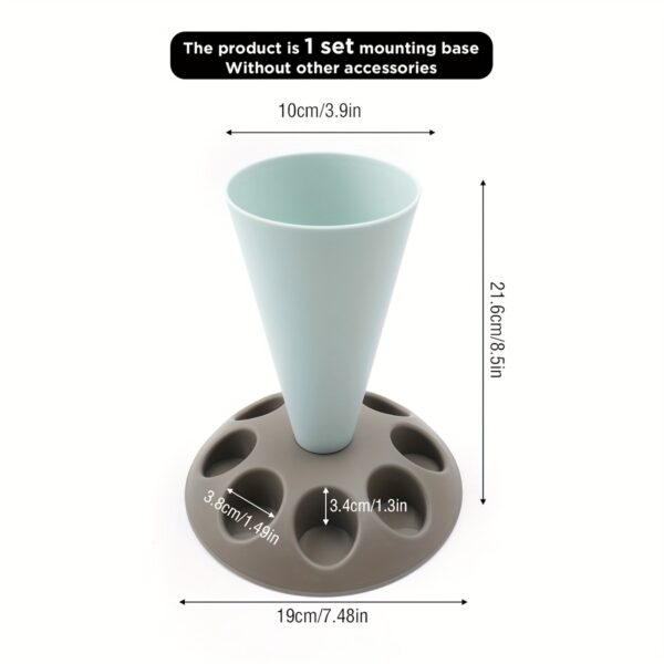 1pc Food-Safe Polypropylene Piping Bag Stand with Multiple Cupcake Decorating Nozzles - Ergonomic Design for Easy Filling, Durable Baking Tool for Holidays, Birthdays, Weddings & Special Occasions, Festive Pastry Accessory | Functional Kitchenware | Easyc - Image 6