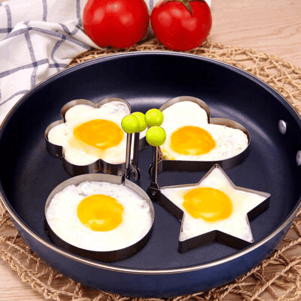 1/4pcs, Egg Mold, Egg Ring Molds, Fried Egg Mold, DIY Fried Egg Mold, Creative Egg Mold, Kawaii Egg Mold, Egg Ring Molds For Cooking, Stainless Steel Ring Mold, Breads Mold, Kitchen Accessories - Image 13