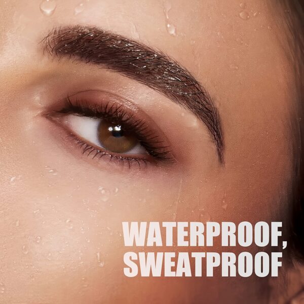 Natural Looking Microblading Eyebrow Pen - 4 Split Head Waterproof Brow Makeup Pencil (5 Colors) - Image 10