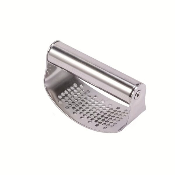 1pc, Garlic Press, Stainless Steel Garlic Press, Rocker Metal Garlic Mincer, Washable Garlic Crusher, Kitchen Garlic Chopper, Garlic Masher, Kitchen Stuff, Kitchen Gadgets Kitchen Accessories - Image 12