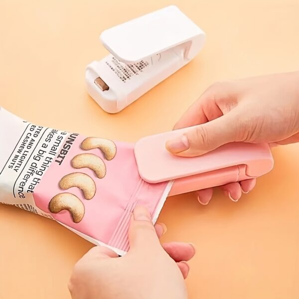 Mini Hot Bag Sealer Packaging Sealer Bag Hot Plastic Food Bag Sealing Portable Sealer Packaging Kitchen Accessories Household Vacuum Sealer: Keep Snacks Fresh, Easy To Carry! - Image 2