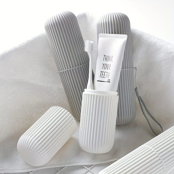 1pcs Portable Travel Toothbrush Storage Container Box, Gargle Cup, Toothpaste Holder, Toothbrush Carrying Box, Toothbrush Travel Containers - Image 14