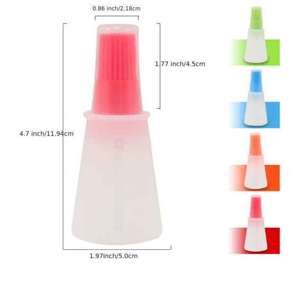 1pc Multi-Use Silicone Oil Brush and Dispenser - Easy-to-Clean, Leakproof, for Grilling, Baking & BBQ - Image 7