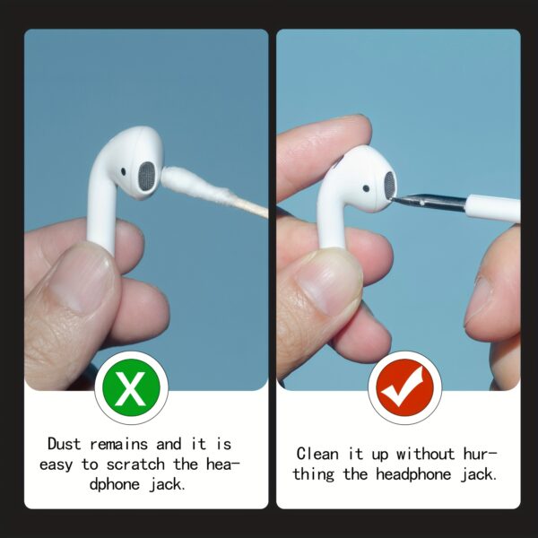 Earbuds Cleaning Brush for Air-pods, Air-pods Pro 1 2, Portable 3in 1 Wireless Earphone Case Cleaning Tools Kit Cleaning Brush - Image 8
