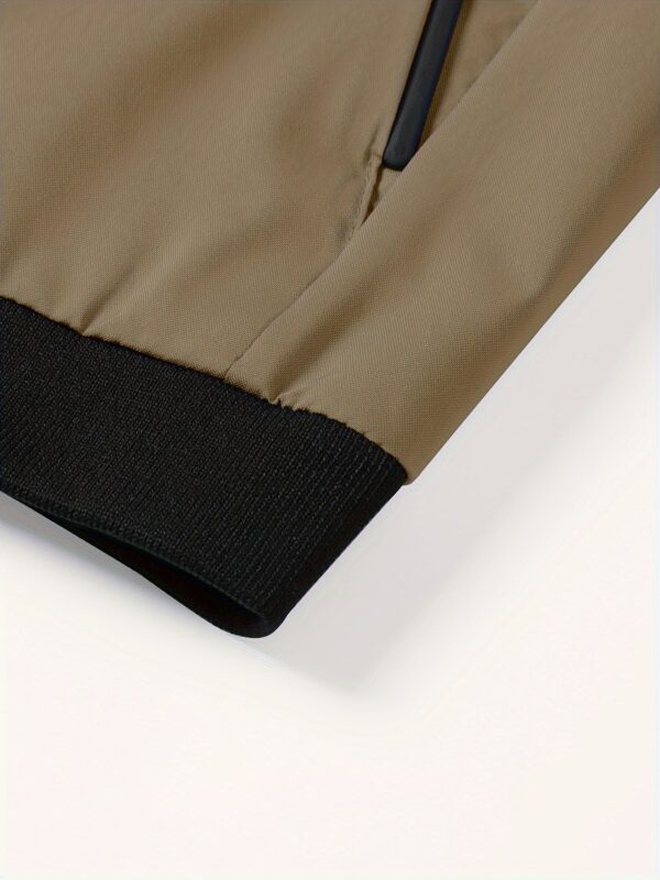 Men'S Letter Embroidered Casual Bomber Jacket - Image 27