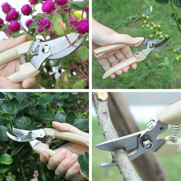 1pc/2pcs Garden Pruning Shears Set Sharp Blades For Cutting Flowers, Trimming Plants, Bonsai & Fruits Picking - Image 16
