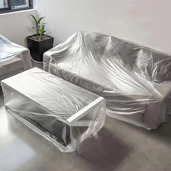 Large Durable Transparent Plastic Drop Cloth - Sofa, Storage, Outdoor Furniture, Garden, Home Renovation Dust Cover - Image 13
