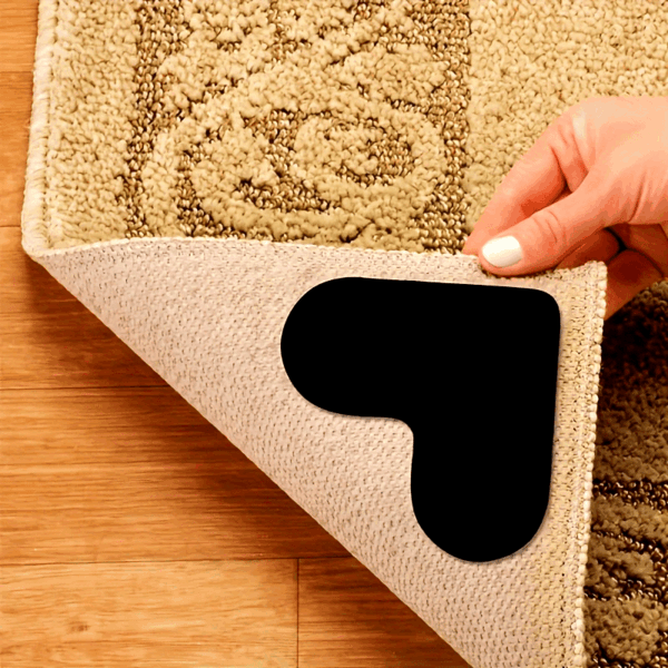 4/8pcs High-Quality Anti-Slip & Anti-Drilling Carpet Stickers for Living Room, Dining Room, Bathroom, Ceramic Tiles & Wooden Floors - Prevent Carpet Movement & Rolling - Novelty Plastic PE Material - Image 17