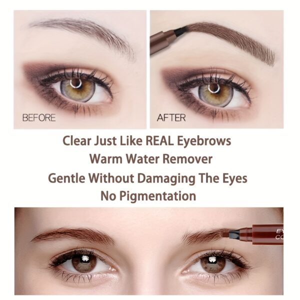 Eyebrow Tattoo Pen, Waterproof Long Lasting Microblading Eyebrow Pencil With A Micro-Fork Tip Applicator, Creates Natural Eyebrow Makeup, Draw Clear Eyebrows, Gifts For Women - Image 14
