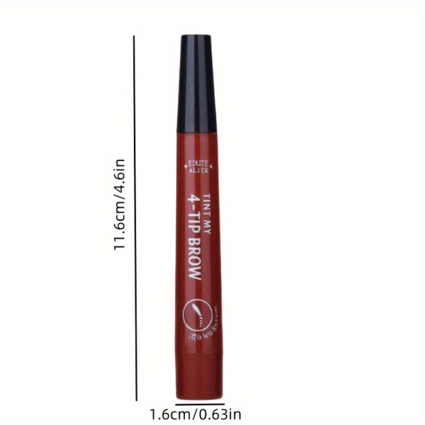 4-Tip Magic Eyebrow Pencil, Precise Fine Stroke Brow Pen For Natural-Looking Brows, Long-Lasting Formula - Image 6