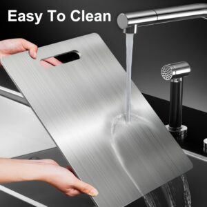Premium Titanium Steel Double-Sided Cutting Board - Food Grade, Preserves Original Flavor Without Damaging Knives