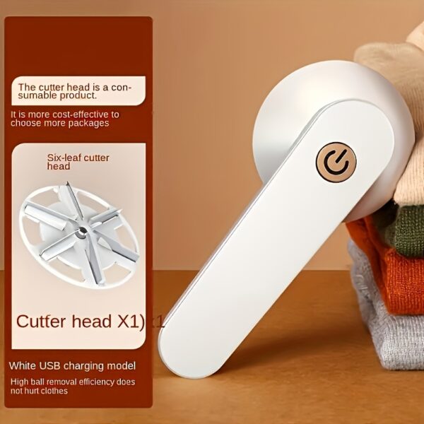 DELYOU USB Rechargeable Fabric Shaver-Portable Hairball Trimmer With Enhanced Power, Ideal For Sweater & Wool Pilling Removal, Perfect For Home Use - Image 8