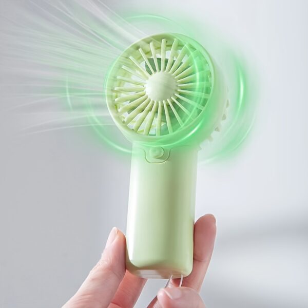 Battery Operated Mini Portable Fan, Lightweight Handheld Fan - Ideal For Office, Outdoor, Traveling And Camping - Stay Cool Anytime, Anywhere! (Requires AAA Batteries, Not Included) - Image 4