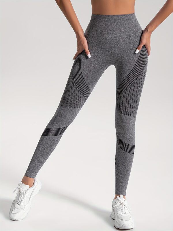 2pcs Solid Color High-Stretch Fitness Yoga Sports Leggings, Soft Breathable Yoga Tight Pants, Women's Activewear - Image 54