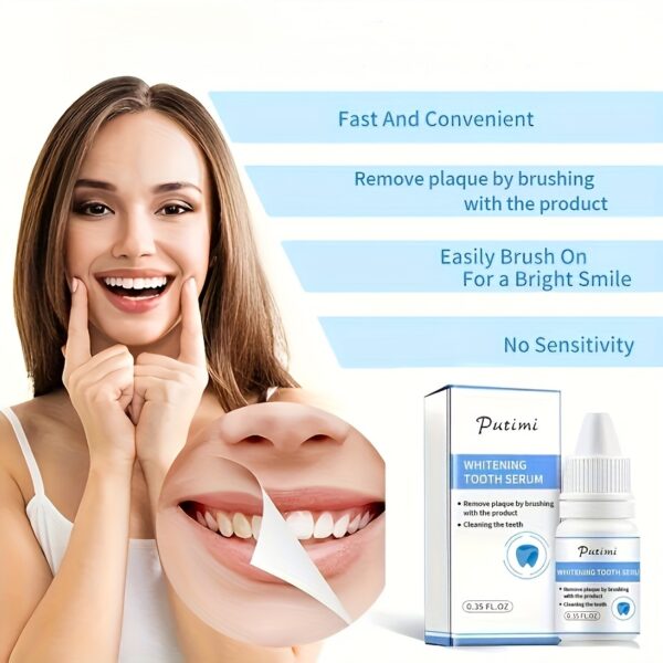 1pc Tooth Whitening Serum, Fast Teeth Whitening Agent, Use Twice A Day, Noticeably Whiter Teeth In 1 Week - Image 2