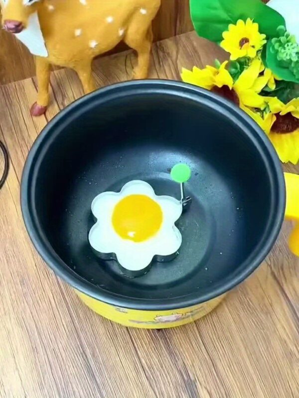 1/4pcs, Egg Mold, Egg Ring Molds, Fried Egg Mold, DIY Fried Egg Mold, Creative Egg Mold, Kawaii Egg Mold, Egg Ring Molds For Cooking, Stainless Steel Ring Mold, Breads Mold, Kitchen Accessories - Image 10