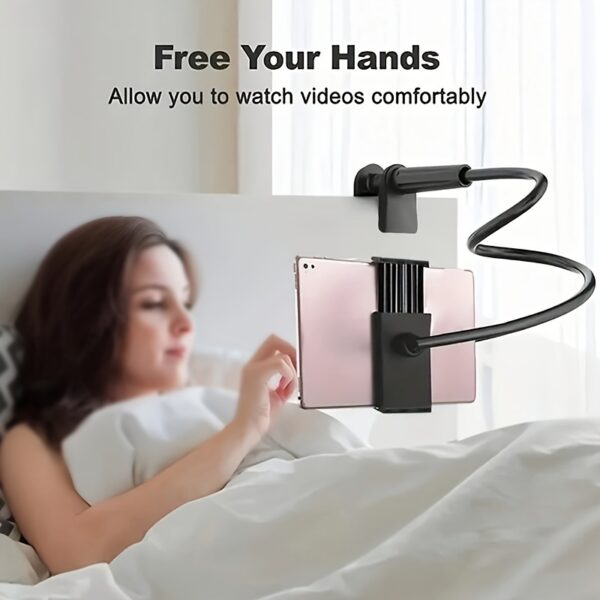 360° Rotating Tablet Phone Holder Spiral Base Lazy Stand Mobile Phone Tablet Bedside Stand Bed Lazy Stand - Image 2