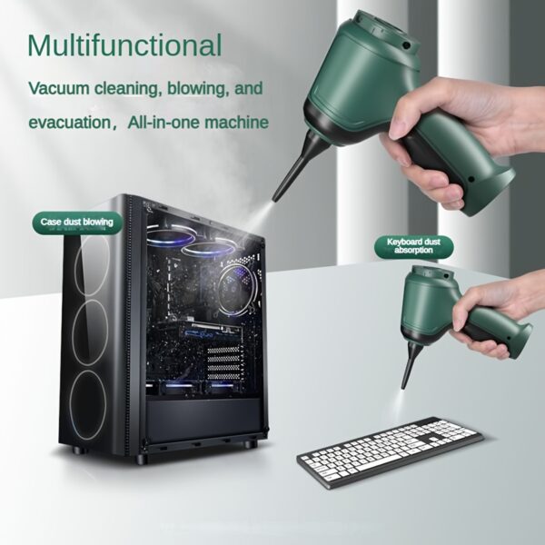 High Power Three In One Wireless Vacuum Cleaner With Extended Battery Life For Suction, Air Extraction, And Blowing At Home And In Car - Image 4