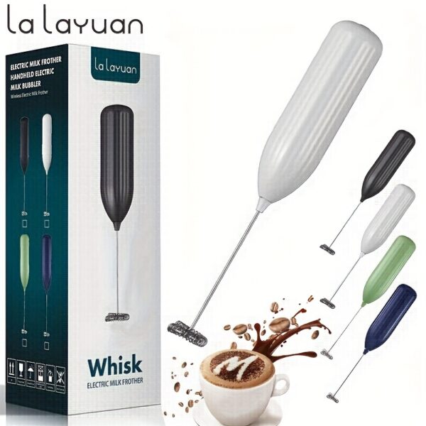 1pc LALAYUAN Electric Milk Frother - Mini Handheld Whisk, Battery Operated (Not Included), Ideal for Coffee, Lattes, Cappuccino, and Chocolate Drinks, Portable Foam Maker, Perfect Christmas Gift, Coffee Drink Maker | Modern Kitchen Accessory | Durable Sta - Image 42