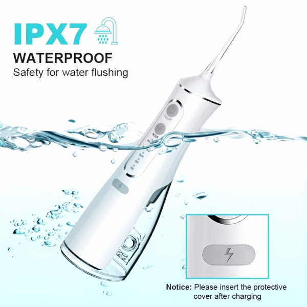1pc Cordless Water Flosser for Teeth Cleaning, Portable Oral Irrigator with 4 Cleaning Modes, USB Rechargeable,, 1500mAh Lithium Battery, Travel-Friendly Dental Flosser - Image 11