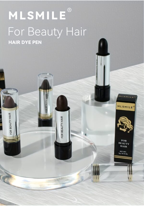 Disposable Hair Dye Pen, Temporary Hair Color Stick, Long-lasting Coverage Of White Grey Hair, Hair Color Touch-Up Stick - Image 10