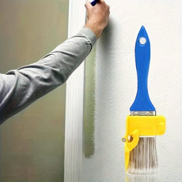 1 Set 2-in-1 Edge Painting Brush with Color Separation Guide, Durable Plastic Handle, Multi-Use DIY Paint Tool for Frame, Wall, Window, and Ceiling Edging, Lightweight, Precise Latex Paint Trimming Separator Tools - Image 13