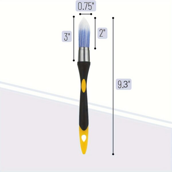 Easy-to-Clean Paint Edge Brush, 1.91 cm Precision Trimming Tool with Durable Plastic Handle and Synthetic Bristles for Smooth Edges and Cleaning - Image 7