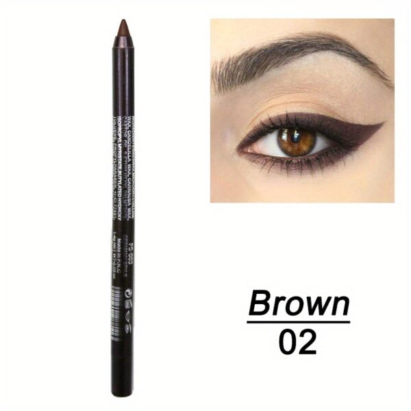14-Color Colourful Eyeliner Pen, High Pigmented Pearly Glitter Shimmer Metallic Finish, Smokey Punk Gothic Style Eyeliner, Long Lasting Waterproof Eyeliner Stick For Music Festival - Image 5