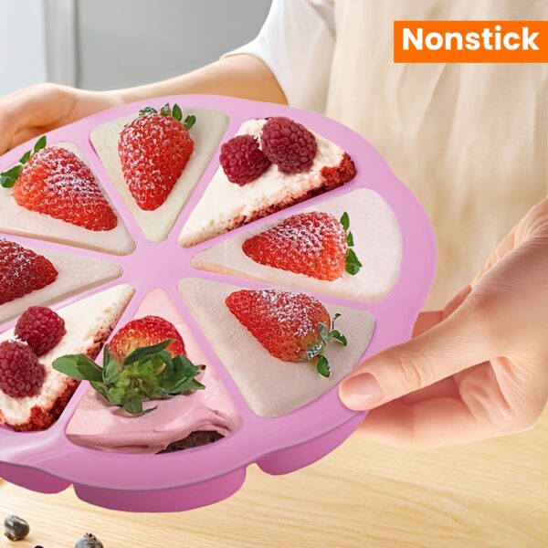 1/3pcs Nonstick Silicone Triangle Cake Mold Set - 8-Cavity Baking Pan for Brownies, Muffins, Cupcakes & More - Image 15