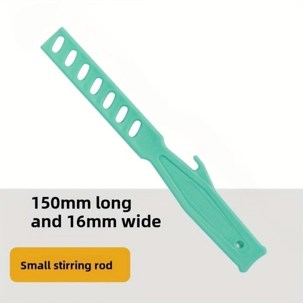 No-Power Mixing Tool Silicone Paint Stirring Stick with Green Handle | Latex & Acrylic Color Mixing Rod | DIY Home Decoration Paint Mixer | Ergonomic Non-Slip Grip | Easy-Clean Reusable Coating Tool for Even Finish - Image 3