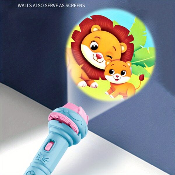 A Flashlight Projector with 32 Patterns, Featuring Fun Designs of Dinosaurs, Animals, And Ocean Themes, Along with Various Fruits And Numbers, Making It an Educational Toy for Bedtime. - Image 21
