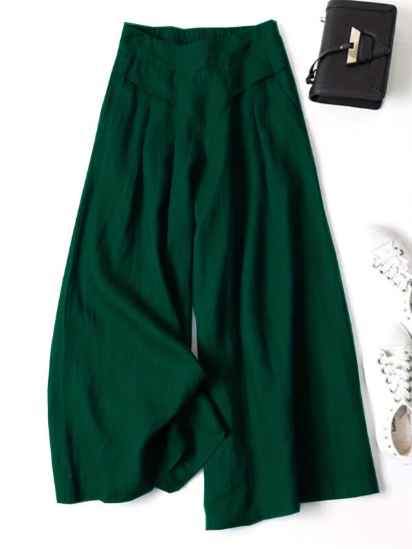 Chic Wide Leg Palazzo Pants - Versatile & Breathable - Perfect for Spring & Summer, Stylish Comfort for Women’s Casual and Work Wardrobe - Image 8