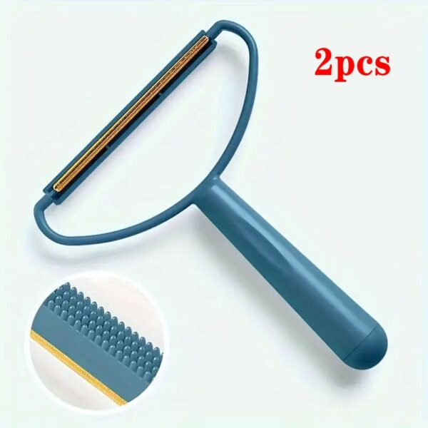 Lint & Pet Hair Remover Tool - Reusable Brush with Metal Blade for Carpets, Clothes & Furniture - High-Quality & Easy to Clean - Image 10