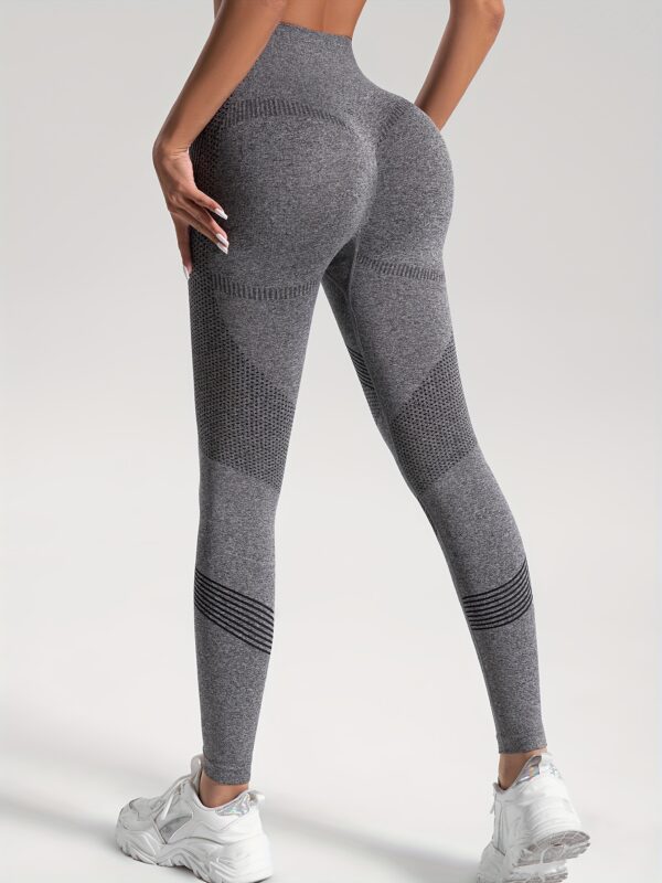 2pcs Solid Color High-Stretch Fitness Yoga Sports Leggings, Soft Breathable Yoga Tight Pants, Women's Activewear - Image 51