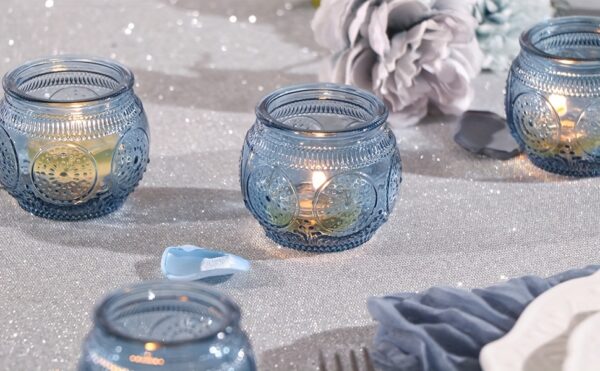 Glass Tea Light Candle Holders, Polished Finish, Flower Theme, Tabletop Mount, Versatile for Wedding, Shower, Party Decoration, Ideal for Christmas, Halloween, Easter, Thanksgiving, Valentine'S Day - Image 21