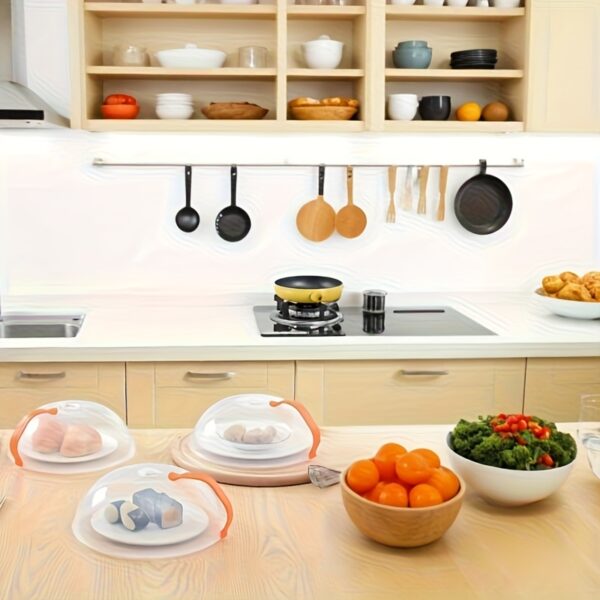 1pc Food Cover, Microwave Oven Heating Cover, Screen Protector For Food For Hot Dishes, Oil Proof Splash Proof Cover, Fresh-keeping Cover, Kitchen Supplies - Image 8