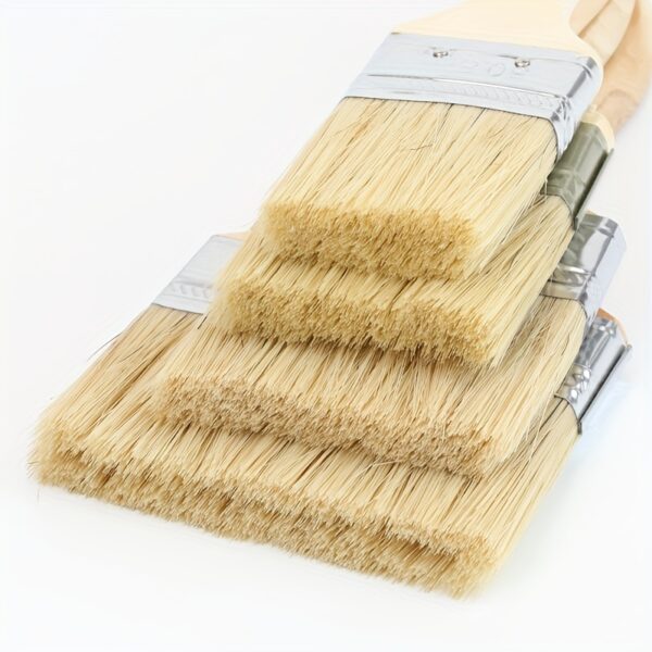 1/2pcs Thickened Wooden Handle Paint Brush, 1 Inch, 1.5 Inch, 2 Inch, 2.5 Inch, 3 Inch, 4 Inch, Wooden Handle Brush, Barbecue Brush, Various Bristles Brush, Paint Brush, Industrial Brush, Paint Brush, Soft Bristles Brush, BBQ Brush, Cleaning Brush - Image 13