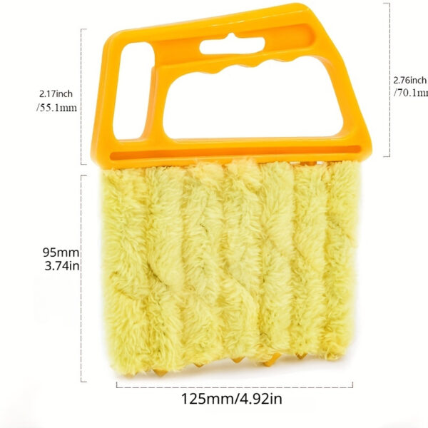 1pc, Washable Window Cleaning Brushes With Microfibers For Effortless Dust Collection And Blinds Cleaning - Image 3
