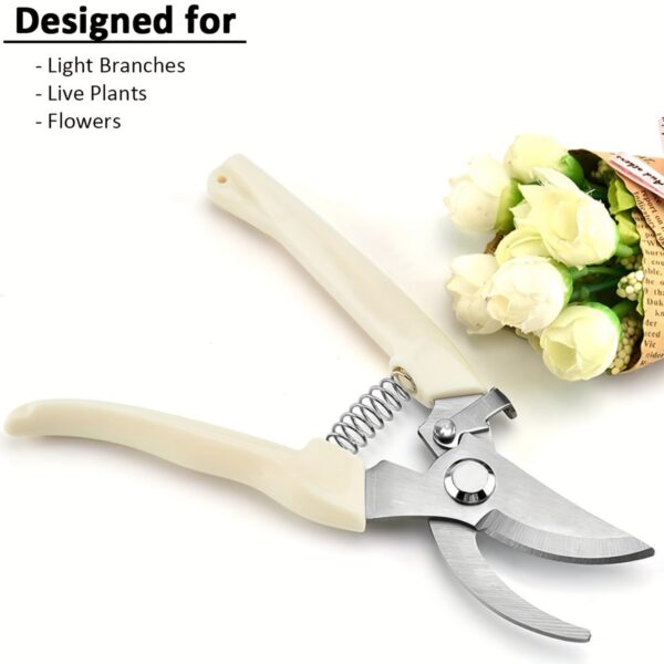 1pc/2pcs Garden Pruning Shears Set Sharp Blades For Cutting Flowers, Trimming Plants, Bonsai & Fruits Picking - Image 6