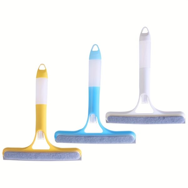 Efficient 3-in-1 Multi-Functional Glass Cleaning Tool - Polypropylene (PP) Plastic Sprinkler for Bathroom, Kitchen, Living Room, Bedroom, Toilet - Mirror and Window Scraper - Image 7