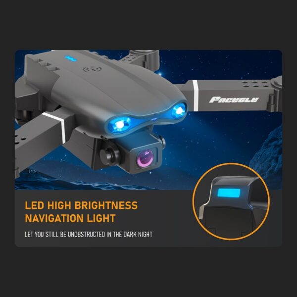 E99 Foldable Drone with Dual HD Cameras, 2.4GHz WiFi FPV Live Video Transmission, Remote Control Quadcopter for Beginners - Ideal Indoor & Outdoor Gift for Men, Indoor Flying | Modern Drone | Stable Flight Drone - Image 10